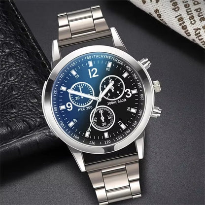 Fashion Men Luxury Watches Mens Business Stainless Steel Casual Quartz Watch for Male Wristwatch Relogio Masculino