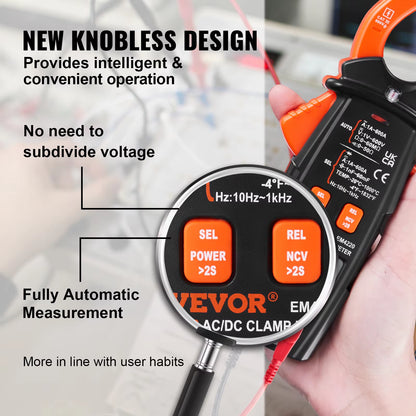 Digital Clamp Meter T-RMS 600A/1000A Clamp Multimeter Tester AC/DC Current & Voltage Resistance W/NCV for Home Appliance