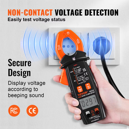 Digital Clamp Meter T-RMS 600A/1000A Clamp Multimeter Tester AC/DC Current & Voltage Resistance W/NCV for Home Appliance